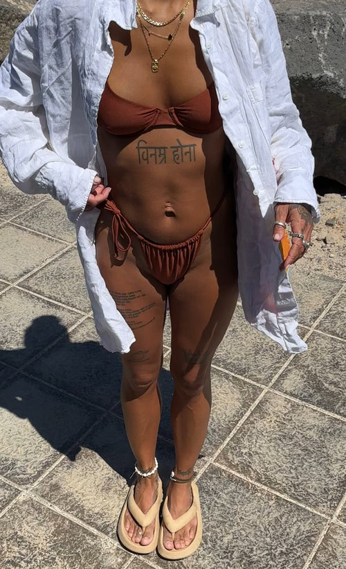 Kauai Bikini Bottom - Warm Hazel